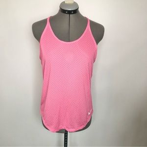 Nike Dri-Fit Women’s Mesh Athletic Tank Top in Bubblegum Pink